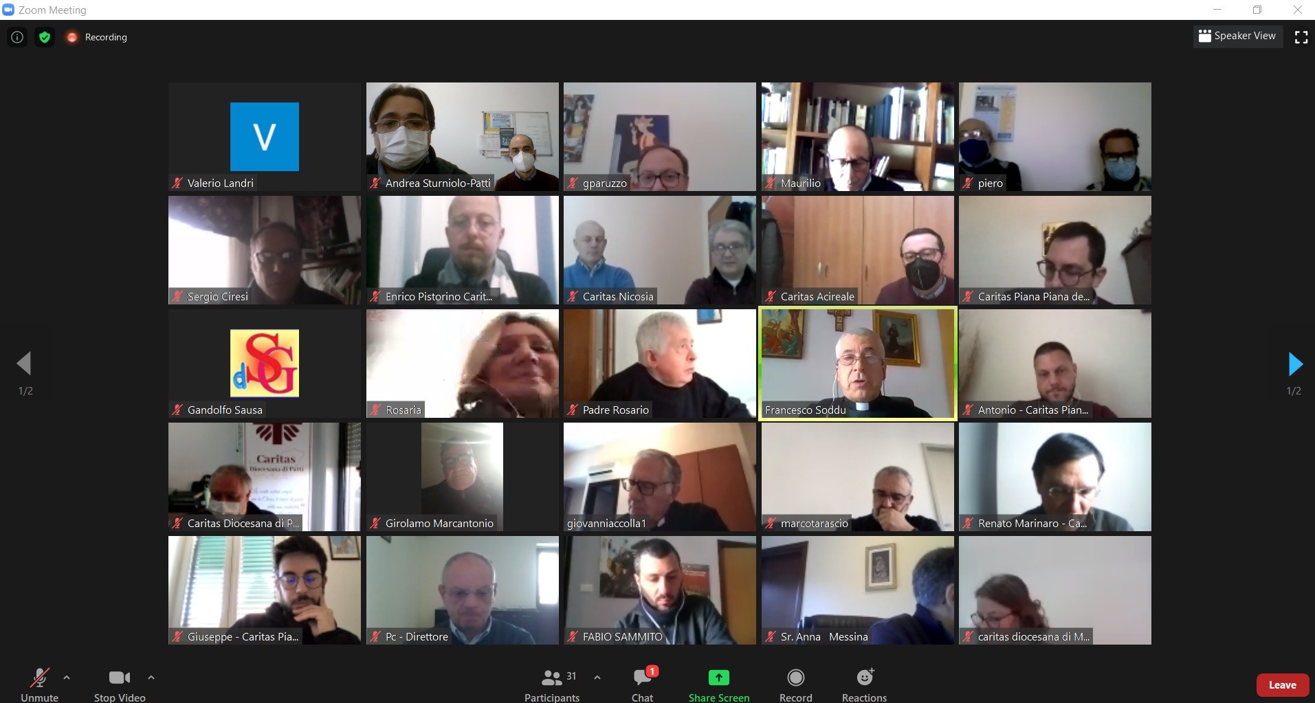 Incontro della Delegazione Regionale Caritas Sicilia con il direttore di Caritas Italiana don Francesco Soddu