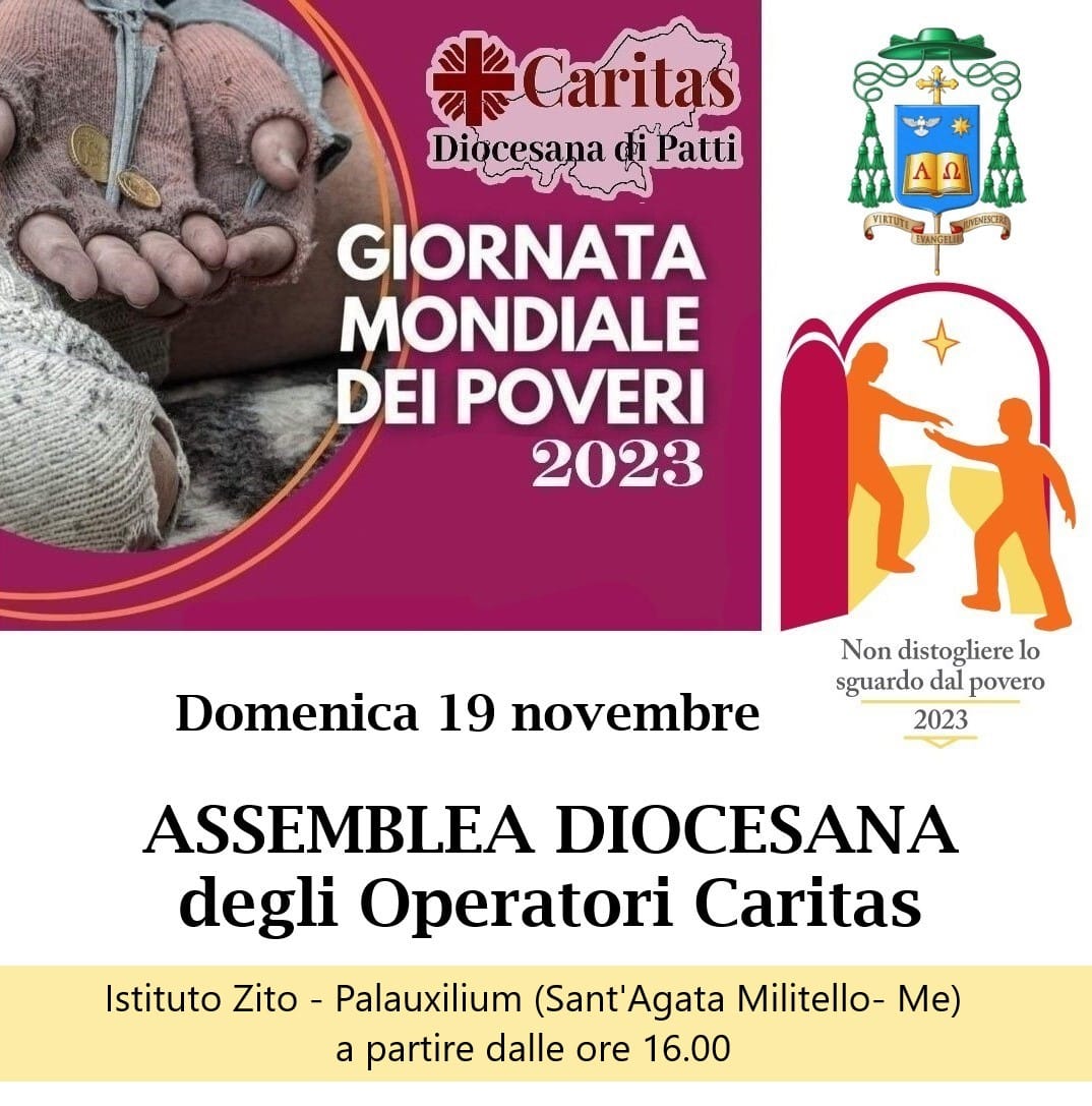 VII Giornata Mondiale dei Poveri – Assemblea degli operatori Caritas della nostra diocesi a Sant’Agata Militello